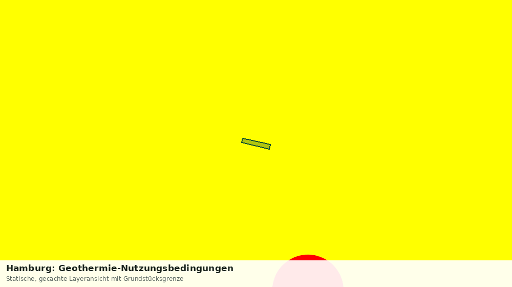 Statische Kartenansicht: Hamburg: Geothermie-Nutzungsbedingungen