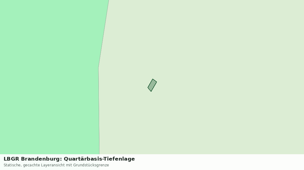 Statische Kartenansicht: LBGR Brandenburg: Quartärbasis-Tiefenlage