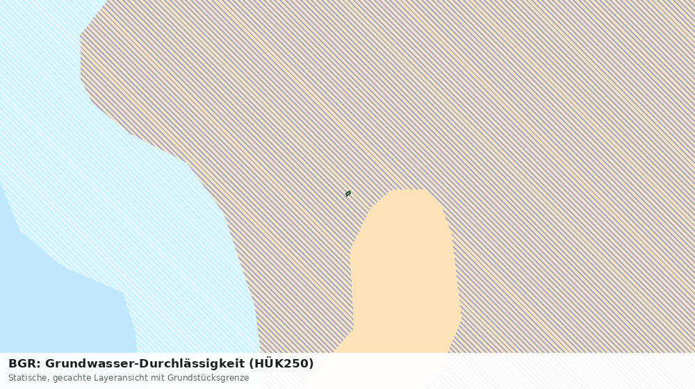 Statische Kartenansicht: BGR: Grundwasser-Durchlässigkeit (HÜK250)