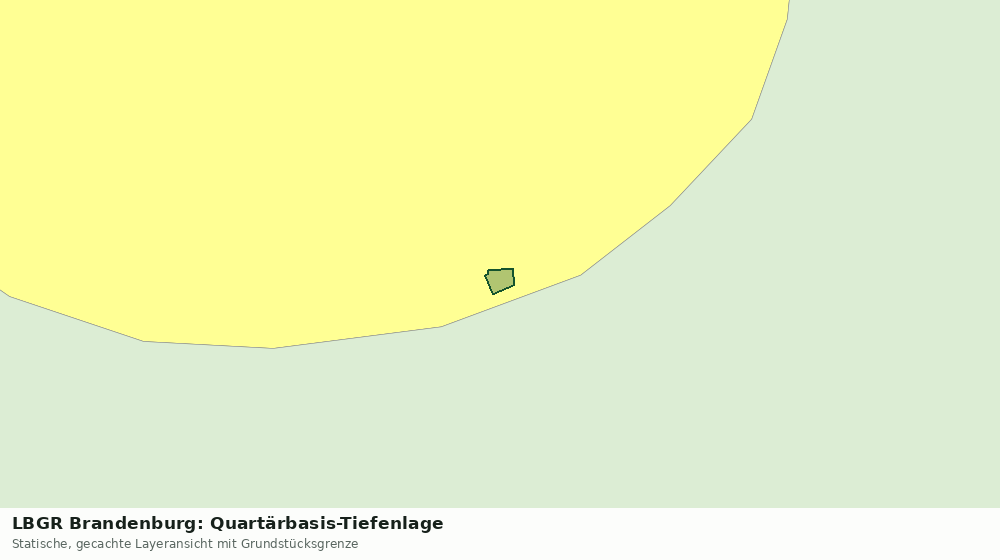 Statische Kartenansicht: LBGR Brandenburg: Quartärbasis-Tiefenlage