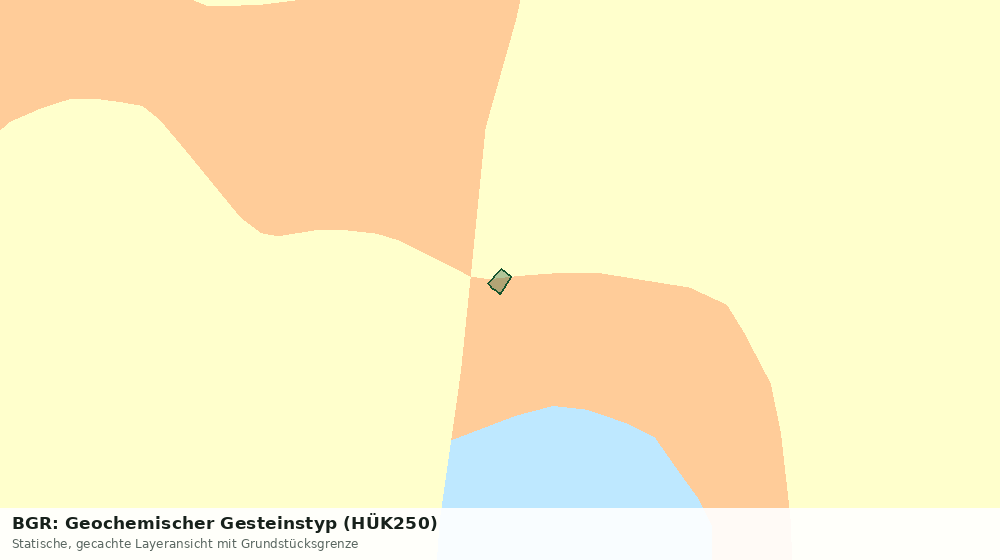 Statische Kartenansicht: BGR: Geochemischer Gesteinstyp (HÜK250)