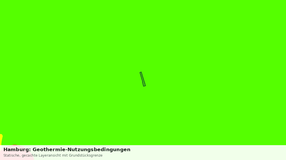Statische Kartenansicht: Hamburg: Geothermie-Nutzungsbedingungen