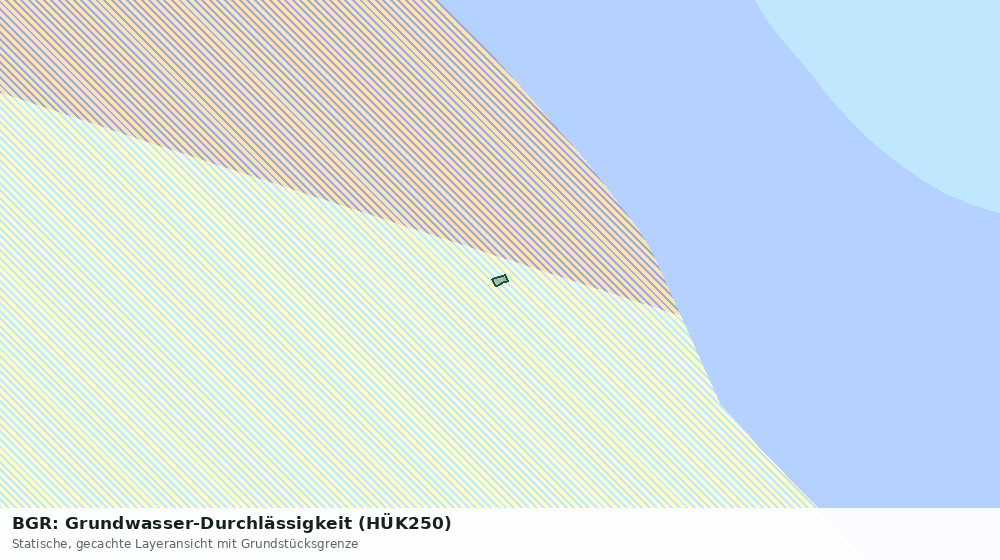 Statische Kartenansicht: BGR: Grundwasser-Durchlässigkeit (HÜK250)