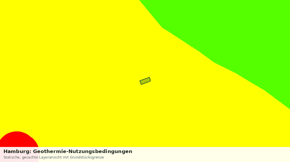 Statische Kartenansicht: Hamburg: Geothermie-Nutzungsbedingungen