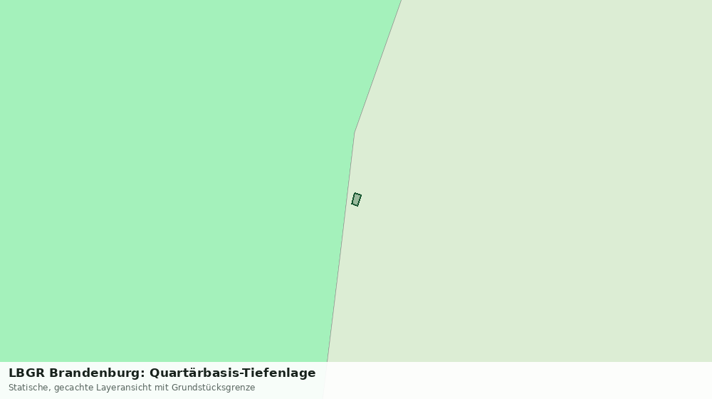 Statische Kartenansicht: LBGR Brandenburg: Quartärbasis-Tiefenlage