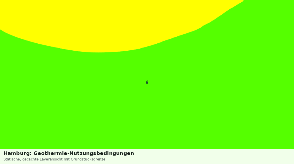 Statische Kartenansicht: Hamburg: Geothermie-Nutzungsbedingungen