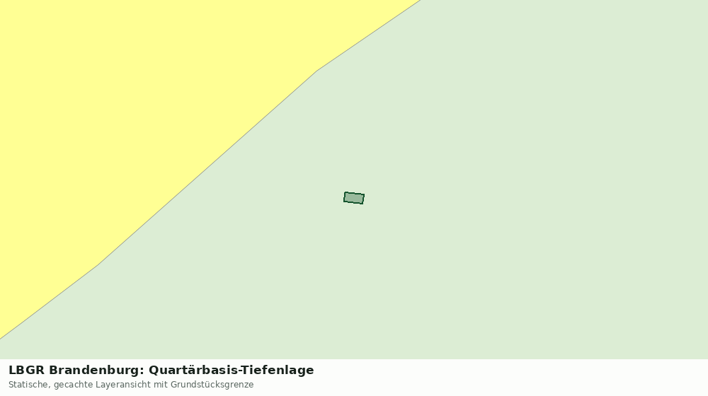 Statische Kartenansicht: LBGR Brandenburg: Quartärbasis-Tiefenlage