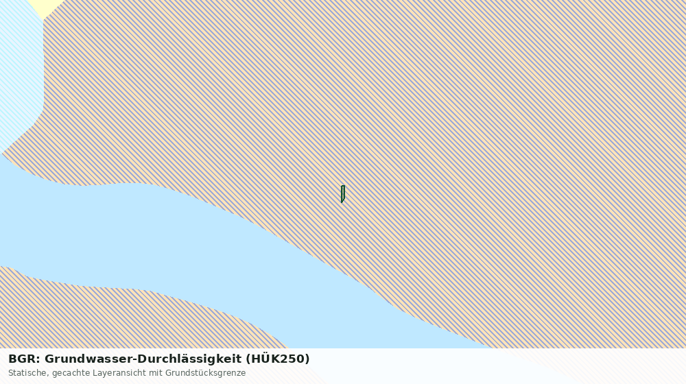 Statische Kartenansicht: BGR: Grundwasser-Durchlässigkeit (HÜK250)