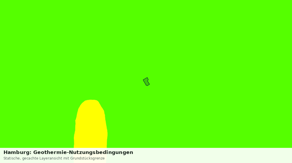 Statische Kartenansicht: Hamburg: Geothermie-Nutzungsbedingungen