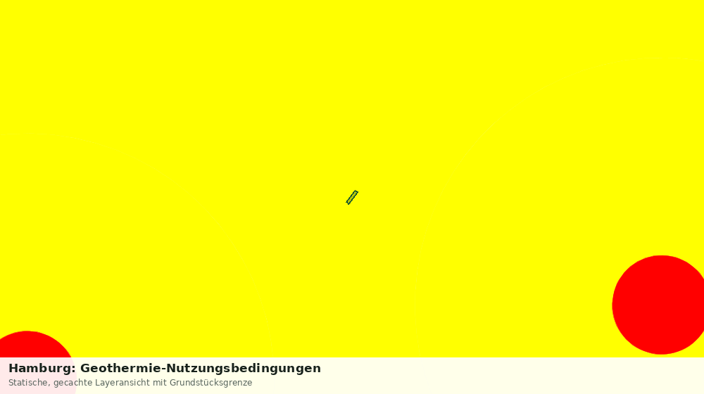 Statische Kartenansicht: Hamburg: Geothermie-Nutzungsbedingungen