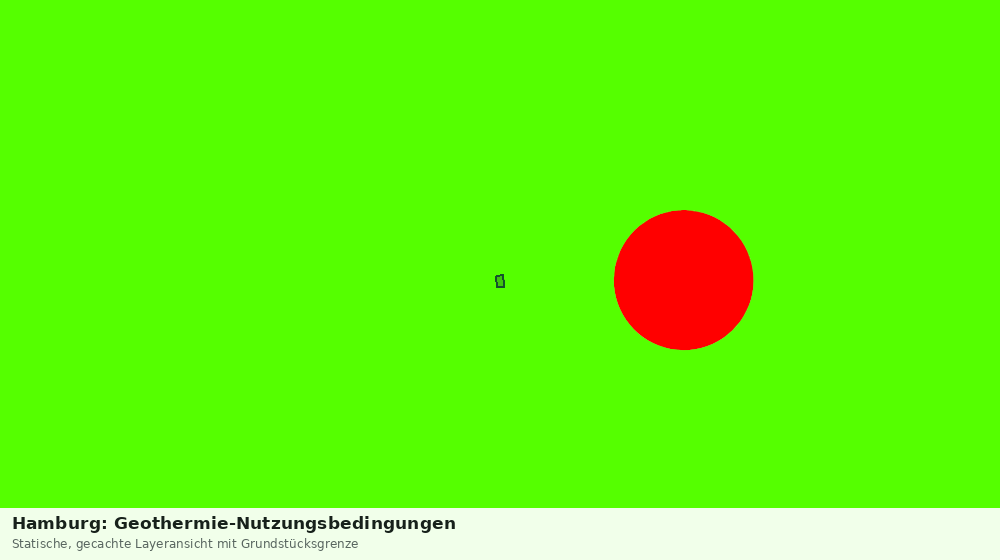 Statische Kartenansicht: Hamburg: Geothermie-Nutzungsbedingungen