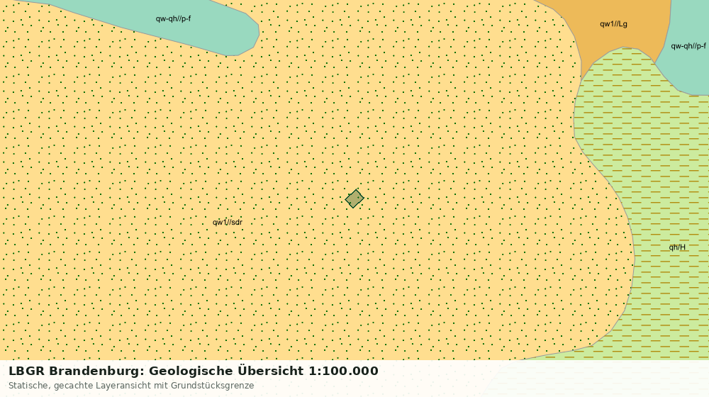 Statische Kartenansicht: LBGR Brandenburg: Geologische Übersicht 1:100.000