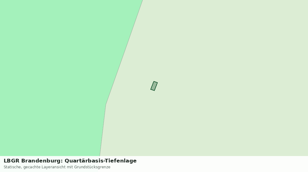 Statische Kartenansicht: LBGR Brandenburg: Quartärbasis-Tiefenlage