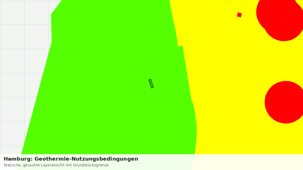 Statische Kartenansicht: Hamburg: Geothermie-Nutzungsbedingungen