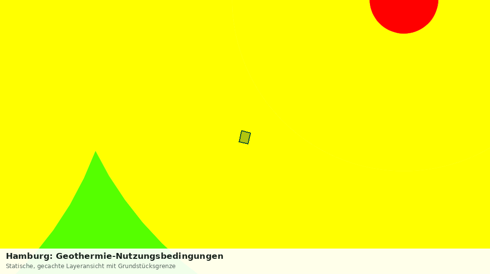 Statische Kartenansicht: Hamburg: Geothermie-Nutzungsbedingungen