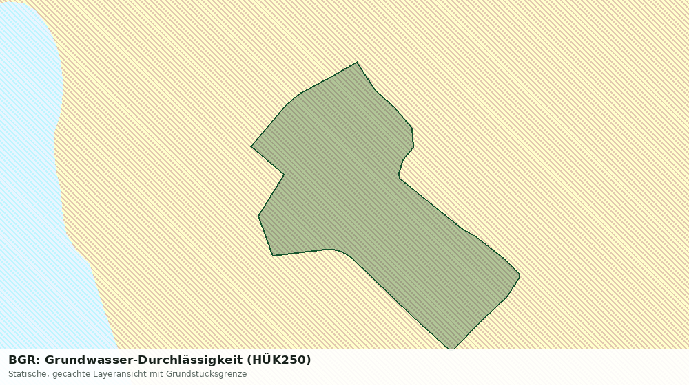 Statische Kartenansicht: BGR: Grundwasser-Durchlässigkeit (HÜK250)