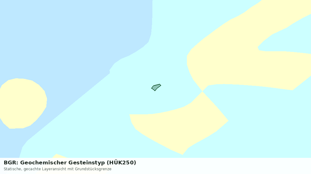 Statische Kartenansicht: BGR: Geochemischer Gesteinstyp (HÜK250)
