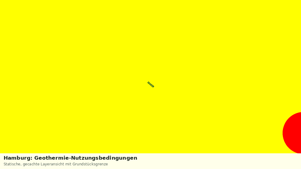 Statische Kartenansicht: Hamburg: Geothermie-Nutzungsbedingungen