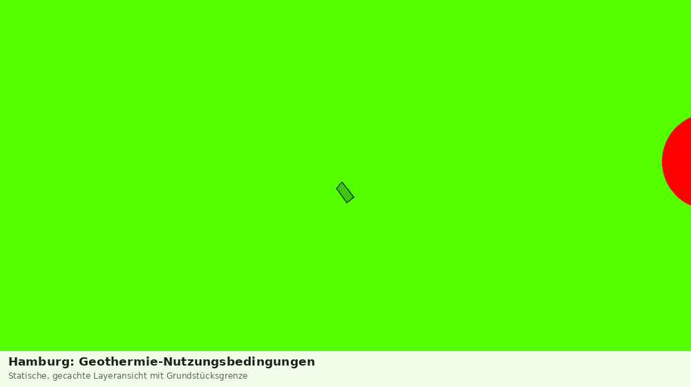 Statische Kartenansicht: Hamburg: Geothermie-Nutzungsbedingungen