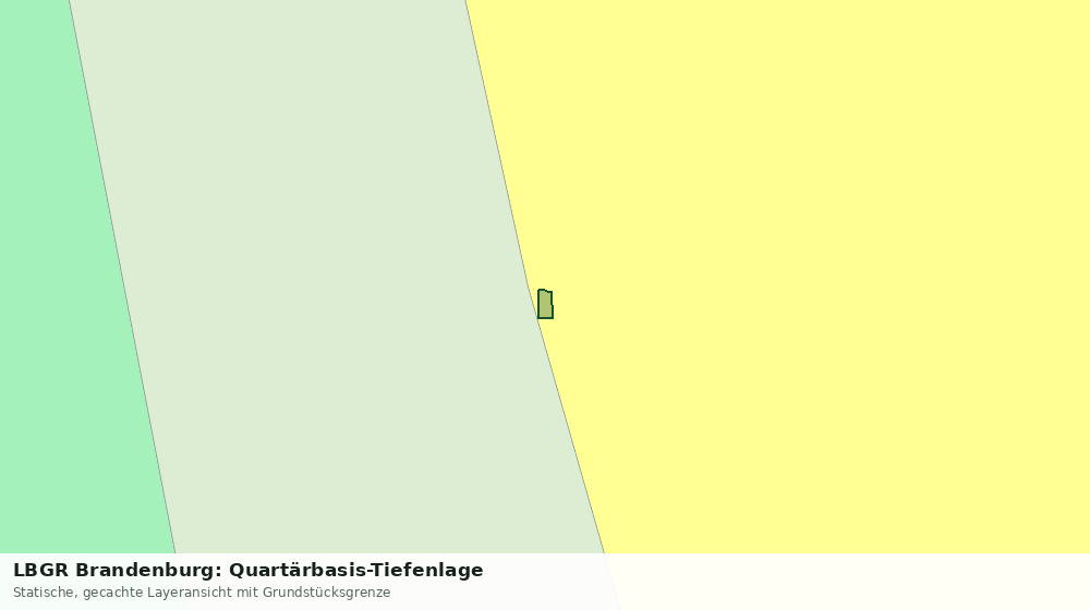 Statische Kartenansicht: LBGR Brandenburg: Quartärbasis-Tiefenlage