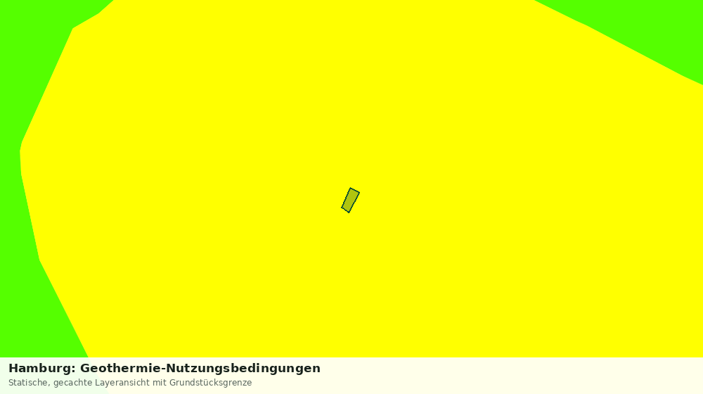 Statische Kartenansicht: Hamburg: Geothermie-Nutzungsbedingungen
