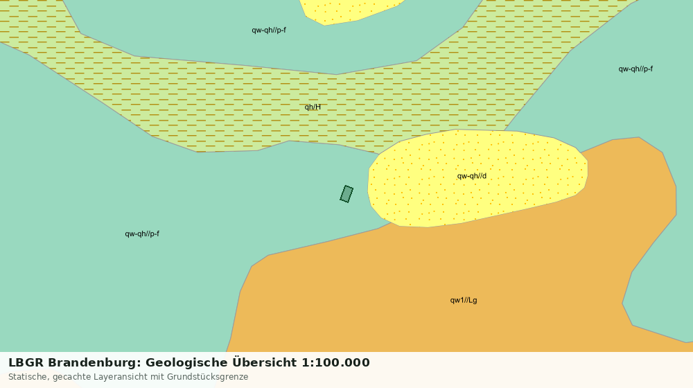 Statische Kartenansicht: LBGR Brandenburg: Geologische Übersicht 1:100.000