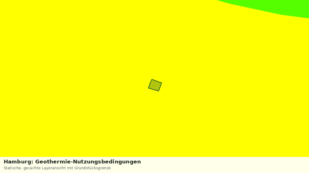 Statische Kartenansicht: Hamburg: Geothermie-Nutzungsbedingungen