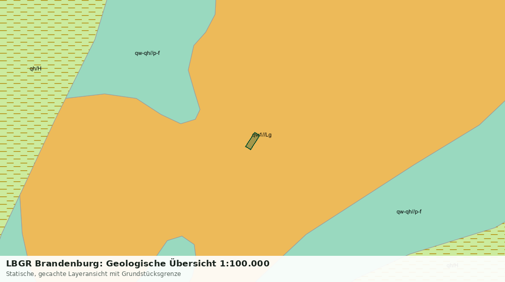 Statische Kartenansicht: LBGR Brandenburg: Geologische Übersicht 1:100.000