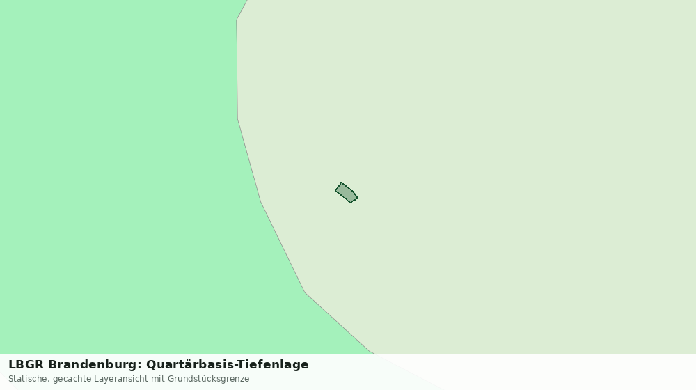 Statische Kartenansicht: LBGR Brandenburg: Quartärbasis-Tiefenlage