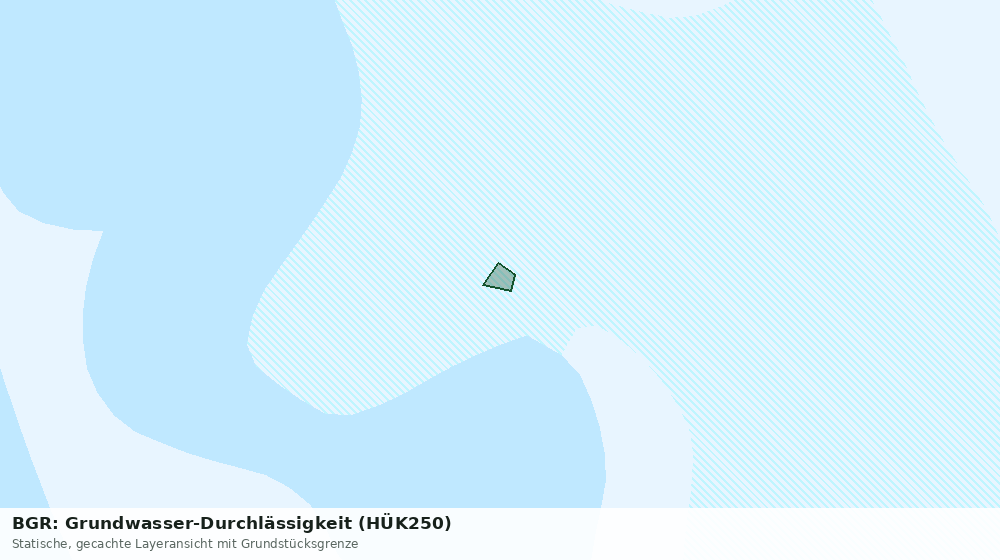 Statische Kartenansicht: BGR: Grundwasser-Durchlässigkeit (HÜK250)
