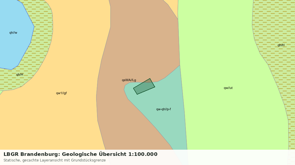 Statische Kartenansicht: LBGR Brandenburg: Geologische Übersicht 1:100.000