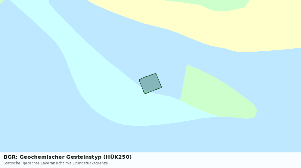 Statische Kartenansicht: BGR: Geochemischer Gesteinstyp (HÜK250)