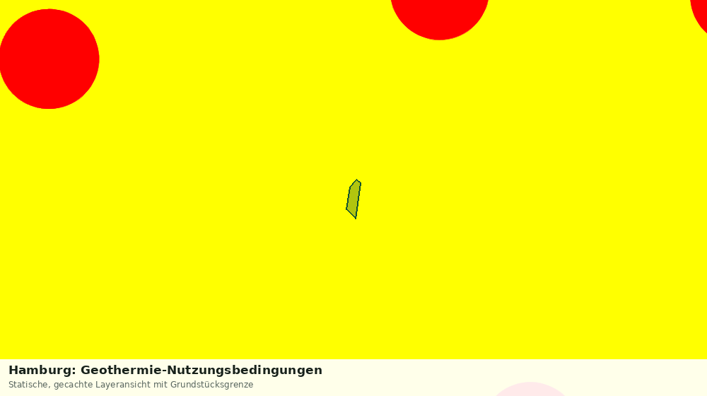 Statische Kartenansicht: Hamburg: Geothermie-Nutzungsbedingungen