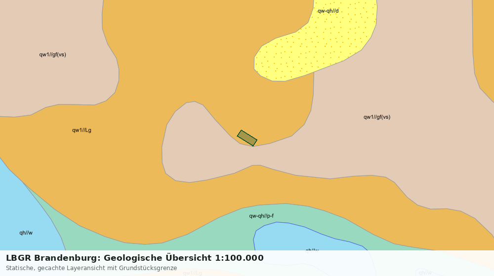 Statische Kartenansicht: LBGR Brandenburg: Geologische Übersicht 1:100.000