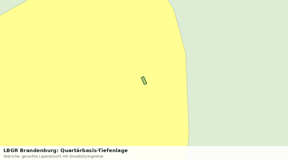 Statische Kartenansicht: LBGR Brandenburg: Quartärbasis-Tiefenlage