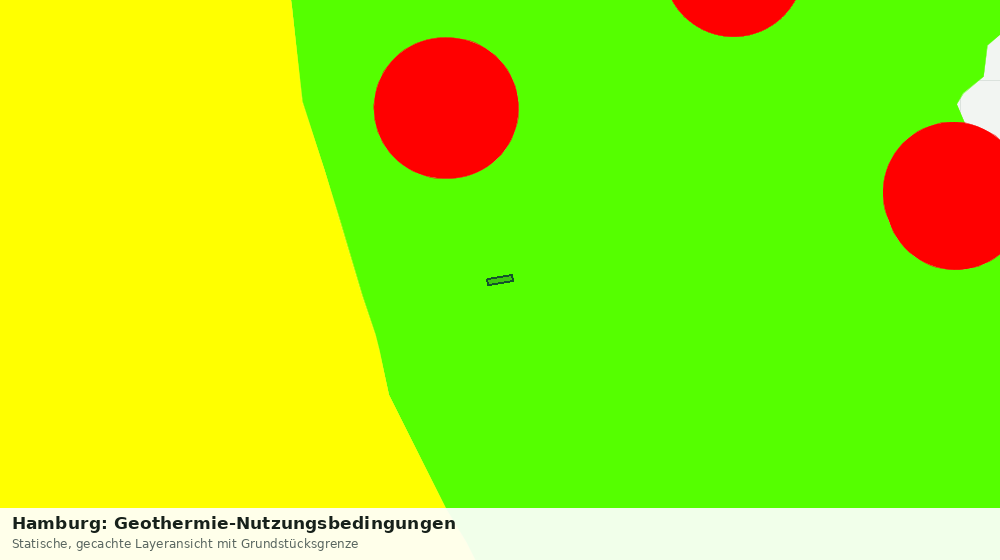 Statische Kartenansicht: Hamburg: Geothermie-Nutzungsbedingungen