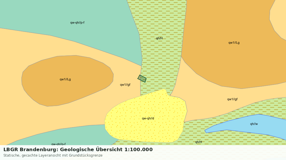 Statische Kartenansicht: LBGR Brandenburg: Geologische Übersicht 1:100.000