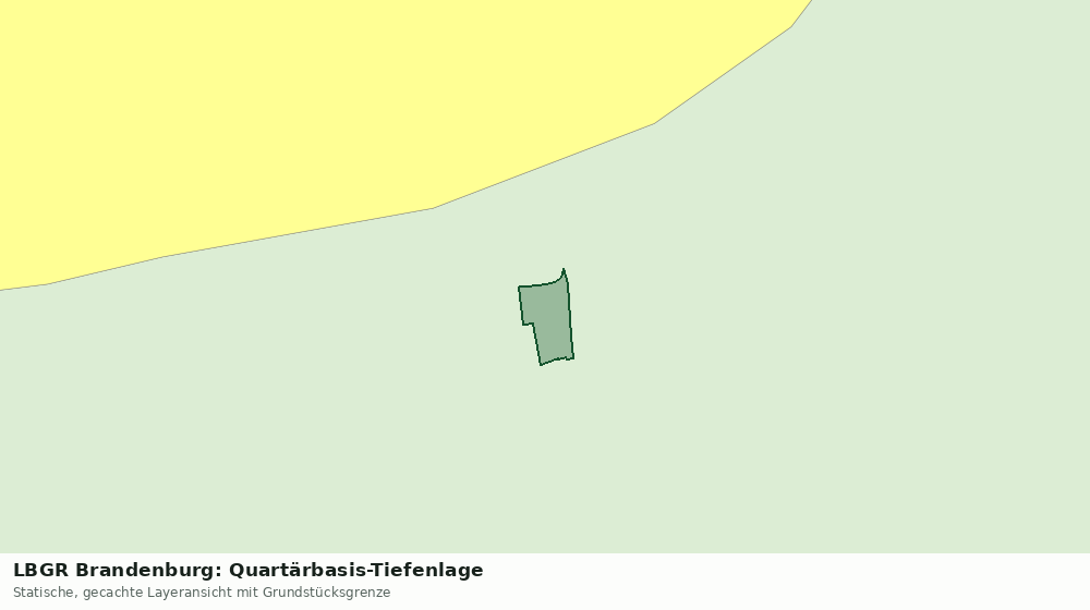 Statische Kartenansicht: LBGR Brandenburg: Quartärbasis-Tiefenlage