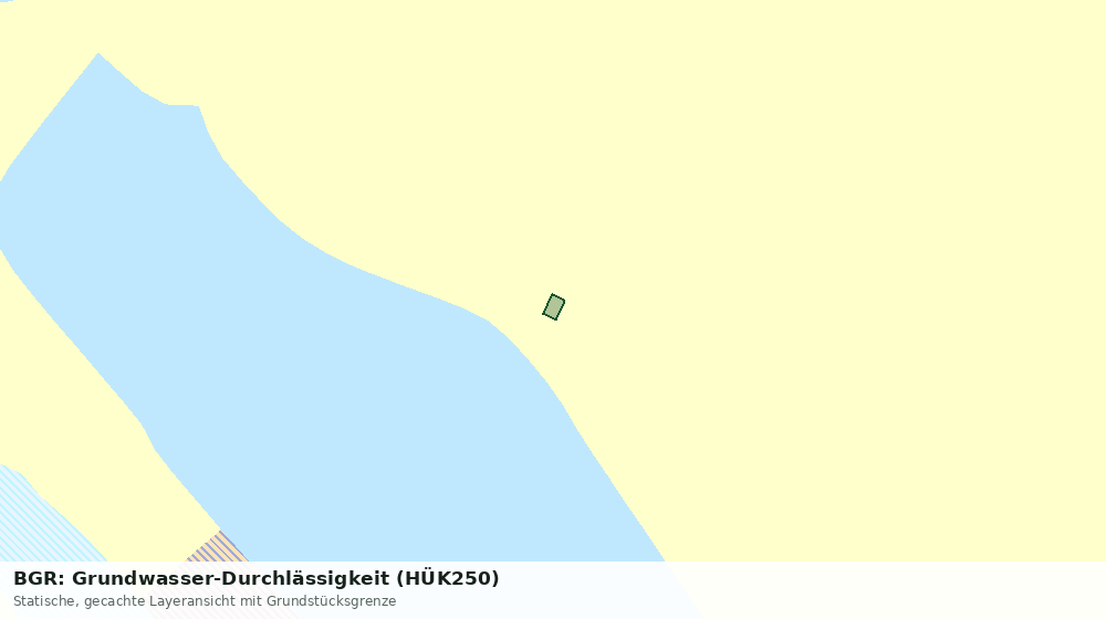Statische Kartenansicht: BGR: Grundwasser-Durchlässigkeit (HÜK250)