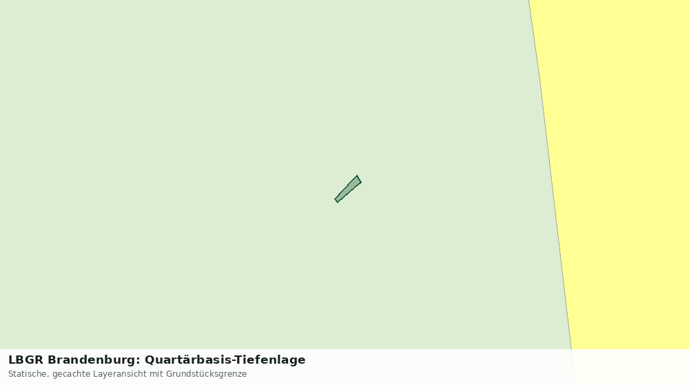 Statische Kartenansicht: LBGR Brandenburg: Quartärbasis-Tiefenlage