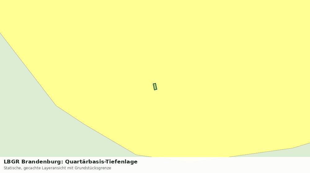 Statische Kartenansicht: LBGR Brandenburg: Quartärbasis-Tiefenlage
