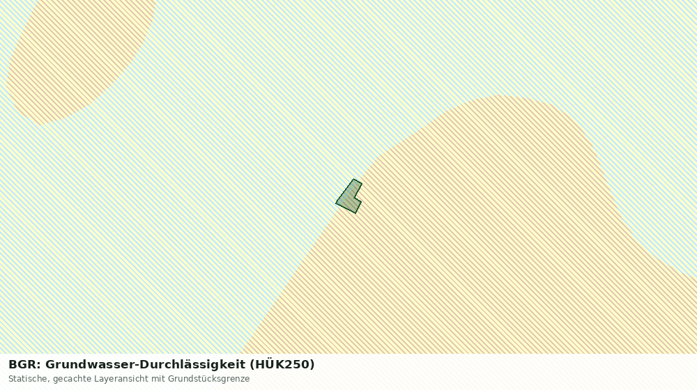 Statische Kartenansicht: BGR: Grundwasser-Durchlässigkeit (HÜK250)