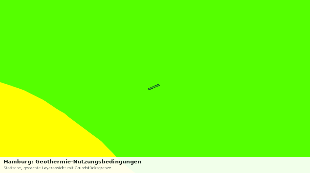 Statische Kartenansicht: Hamburg: Geothermie-Nutzungsbedingungen