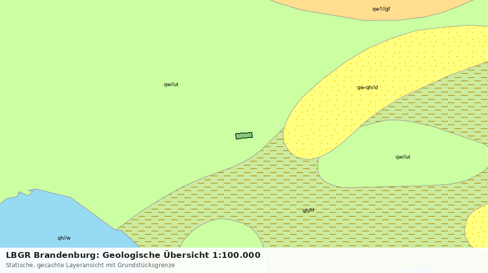 Statische Kartenansicht: LBGR Brandenburg: Geologische Übersicht 1:100.000