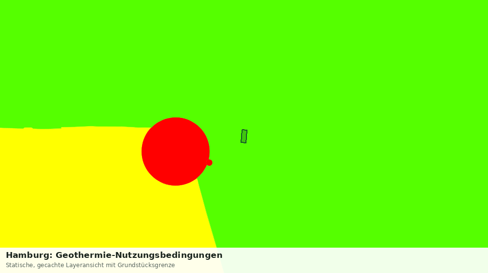 Statische Kartenansicht: Hamburg: Geothermie-Nutzungsbedingungen