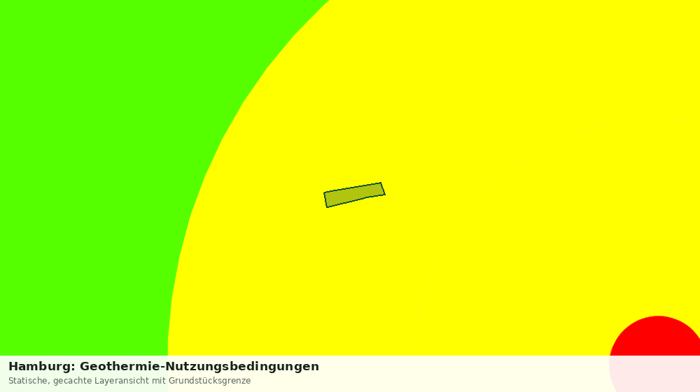 Statische Kartenansicht: Hamburg: Geothermie-Nutzungsbedingungen