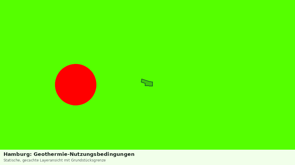 Statische Kartenansicht: Hamburg: Geothermie-Nutzungsbedingungen