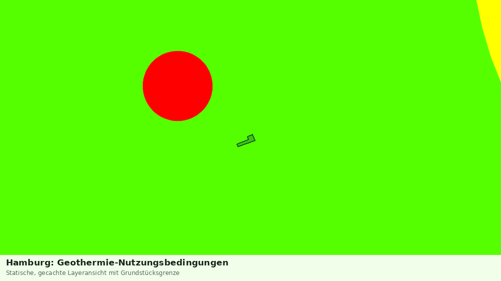 Statische Kartenansicht: Hamburg: Geothermie-Nutzungsbedingungen