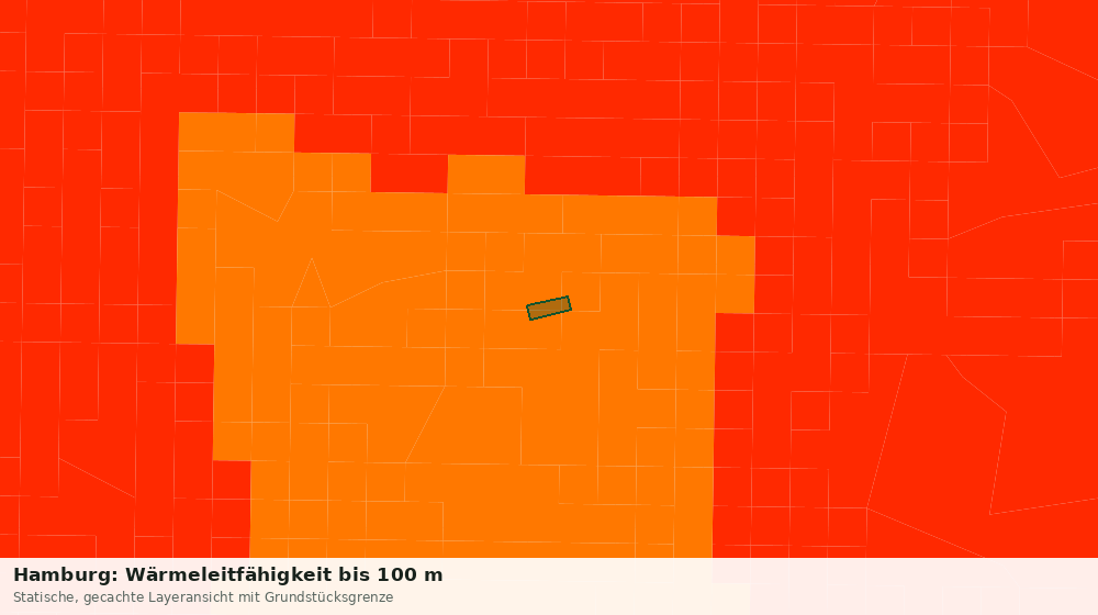 Statische Kartenansicht: Hamburg: Wärmeleitfähigkeit bis 100 m