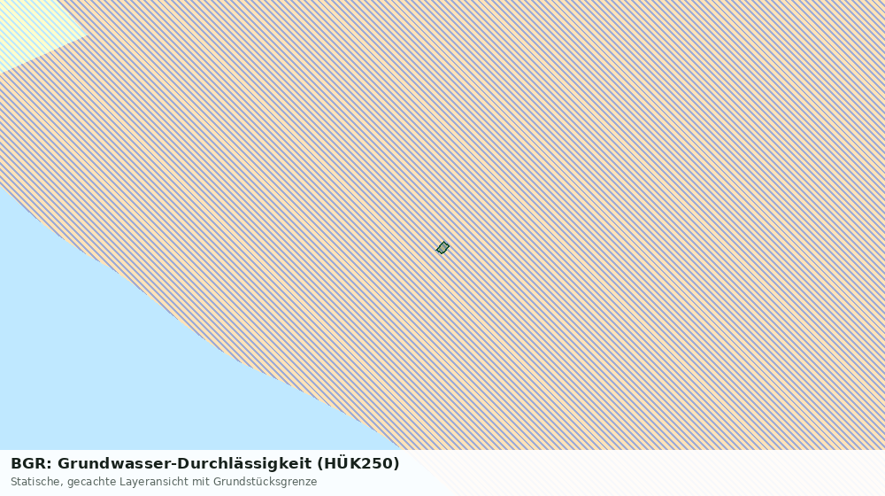 Statische Kartenansicht: BGR: Grundwasser-Durchlässigkeit (HÜK250)